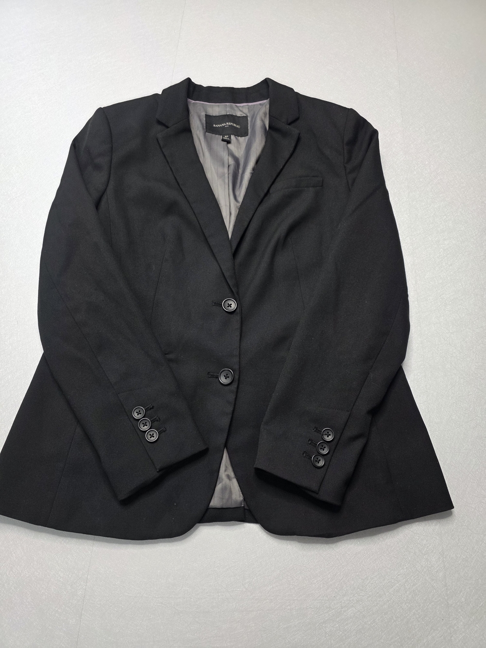 Banana Republic Black Women's Two-Button Blazer, Size 6P